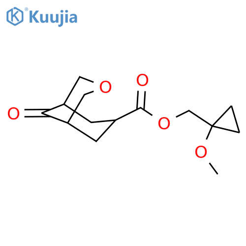 (1-methoxycyclopropyl)methyl 9-oxo-3-oxabicyclo3.3.1nonane-7-carboxylate structure