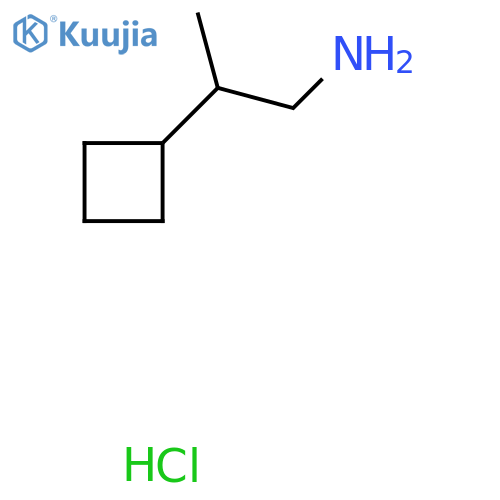 2-Cyclobutylpropan-1-amine hydrochloride structure