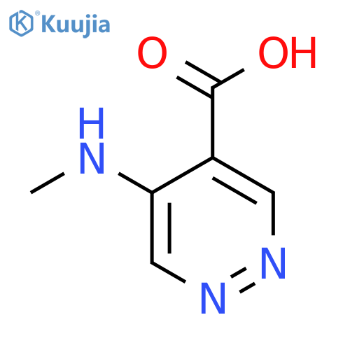 5-(Methylamino)pyridazine-4-carboxylic acid structure