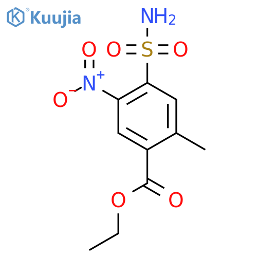 Ethyl 2-methyl-5-nitro-4-sulfamoylbenzoate structure