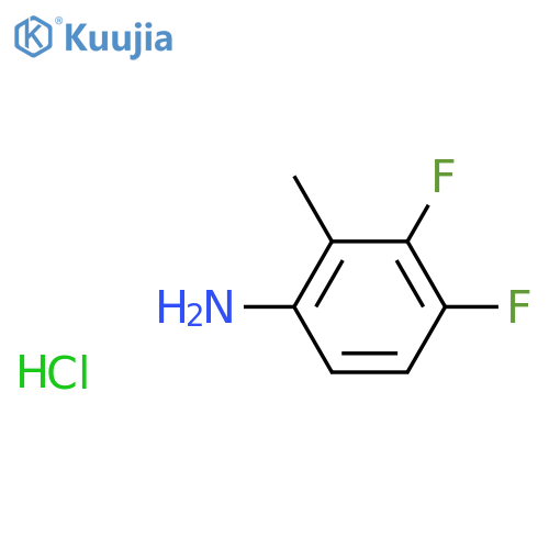 3,4-difluoro-2-methylaniline hydrochloride structure