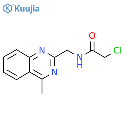 2-chloro-N-(4-methylquinazolin-2-yl)methylacetamide structure