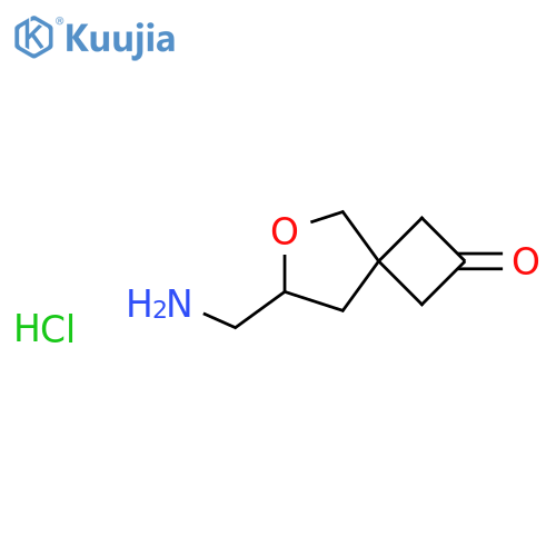 7-(aminomethyl)-6-oxaspiro3.4octan-2-one hydrochloride structure