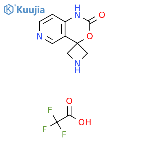 Spiro[1H-pyrido[4,3-d][1,3]oxazine-4,3'-azetidine]-2-one;2,2,2-trifluoroacetic acid structure