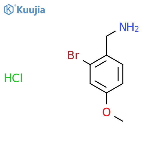 (2-Bromo-4-methoxyphenyl)methanamine hydrochloride structure