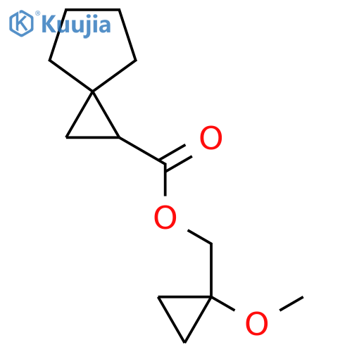 (1-methoxycyclopropyl)methyl spiro2.4heptane-1-carboxylate structure