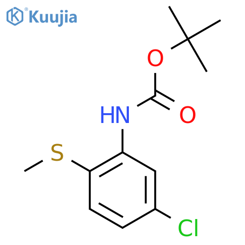 tert-butyl N-5-chloro-2-(methylsulfanyl)phenylcarbamate structure