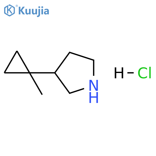 3-(1-methylcyclopropyl)pyrrolidine hydrochloride structure