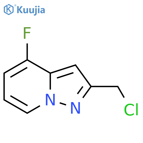 2-(chloromethyl)-4-fluoropyrazolo1,5-apyridine structure