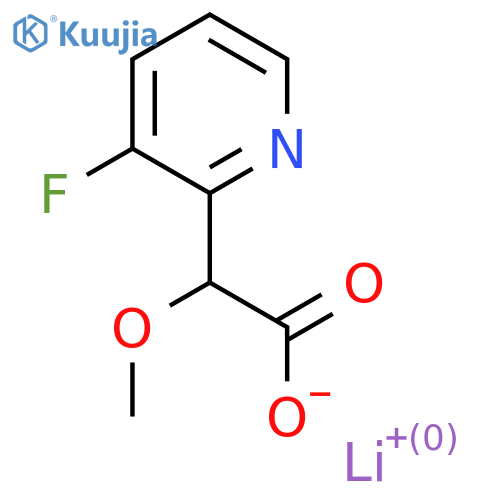 lithium(1+) 2-(3-fluoropyridin-2-yl)-2-methoxyacetate structure