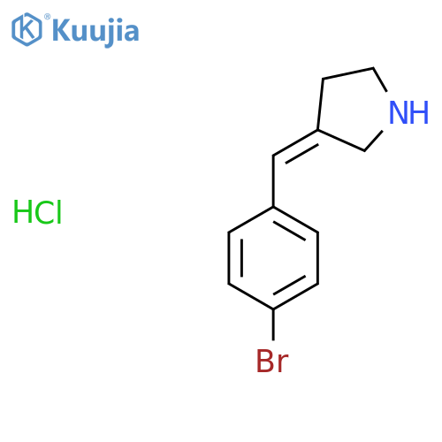 3-(4-bromophenyl)methylidenepyrrolidine hydrochloride structure