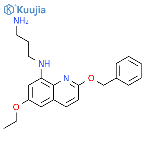 1,3-Propanediamine,N1-[6-ethoxy-2-(phenylmethoxy)-8-quinolinyl]-, hydriodide (1:2) structure