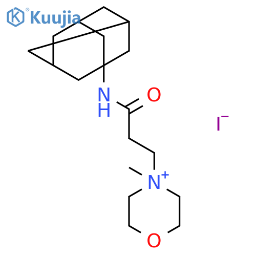 Morpholinium,4-methyl-4-[3-oxo-3-(tricyclo[3.3.1.13,7]dec-1-ylamino)propyl]-, iodide (1:1) structure