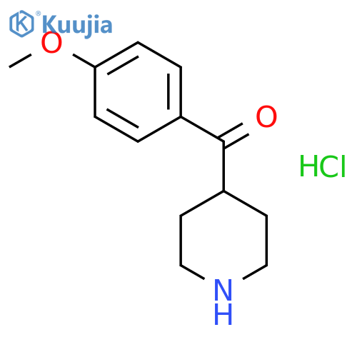 (4-Methoxyphenyl)(4-piperidyl)methanone Hydrochloride structure