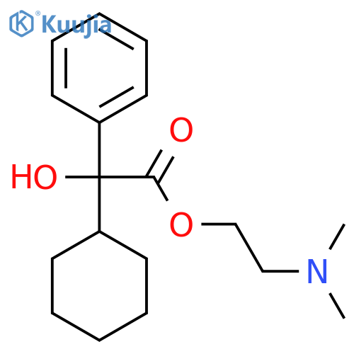 Cyclohexyl-hydroxy-phenyl-acetic acid 2-dimethylamino-ethyl ester structure