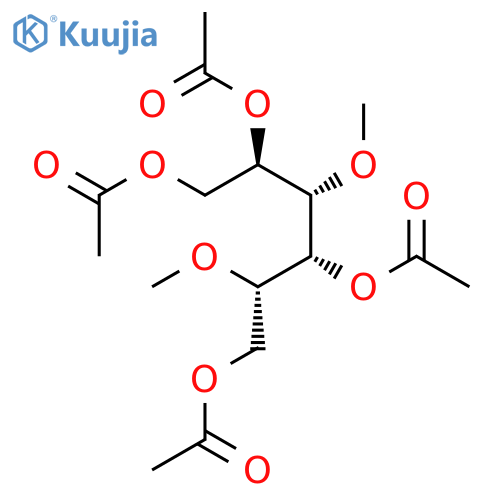 D-Galactitol, 2,4-di-O-methyl-, tetraacetate structure