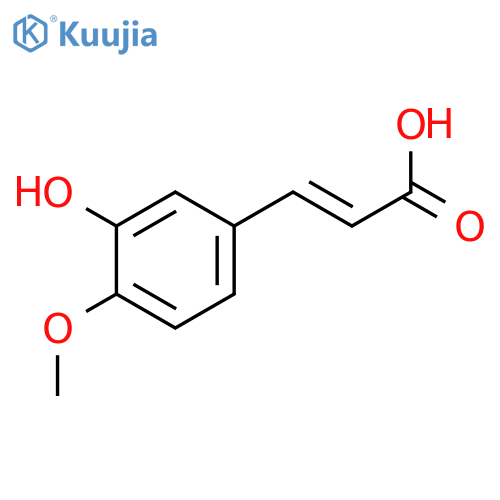 3-Hydroxy-4-methoxycinnamic Acid structure