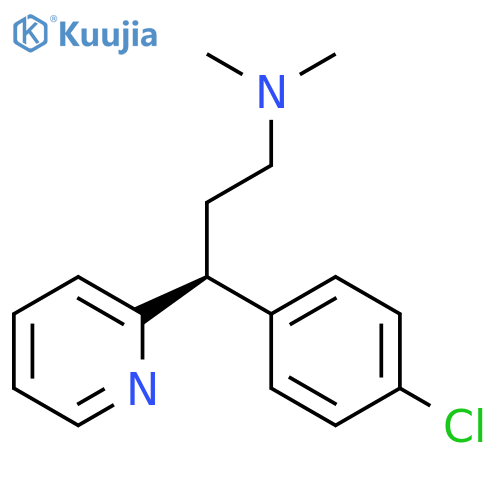 (3S)-3-(4-chlorophenyl)-3-(pyridin-2-yl)propyldimethylamine structure