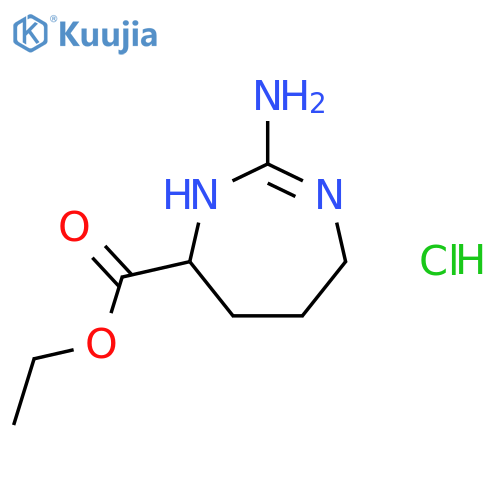 1H-1,3-Diazepine-4-carboxylicacid, 2-amino-4,5,6,7-tetrahydro-, ethyl ester, monohydrochloride, (-)- (9CI) structure