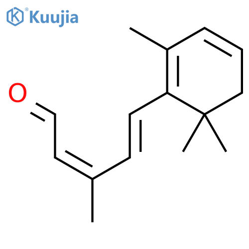 (2E,4E)-3-Methyl-5-(2,6,6-trimethyl-1,3-cyclohexadien-1-yl)-2,4-pentadienal structure