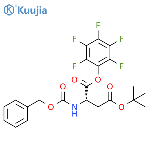 L-Aspartic acid, N-[(phenylmethoxy)carbonyl]-, 4-(1,1-dimethylethyl) 1-(pentafluorophenyl) ester (9CI) structure