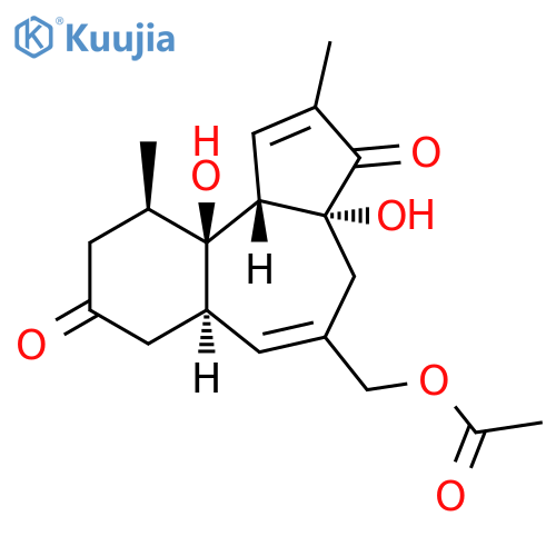 Benz[e]azulene-3,8-dione, 5-[(acetyloxy)methyl]-3a,4,6a,7,9,10,10a,10b-octahydro-3a,10a-dihydroxy-2,10-dimethyl-, (3aR,6aR,10R,10aR,10bS)- structure