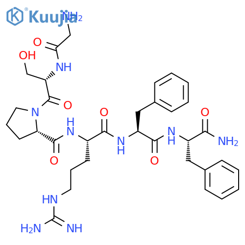 L-Phenylalaninamide, glycyl-L-seryl-L-prolyl-L-arginyl-L-phenylalanyl- structure