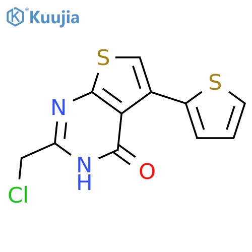 2-(Chloromethyl)-5-(thiophen-2-yl)-3H,4H-thieno2,3-dpyrimidin-4-one structure