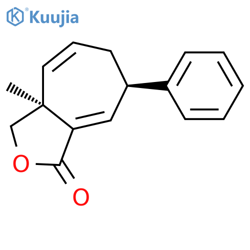1H-Cyclohepta[c]furan-1-one, 3,3a,6,7-tetrahydro-3a-methyl-7-phenyl-, (3aS,7R)-rel-(-)- structure