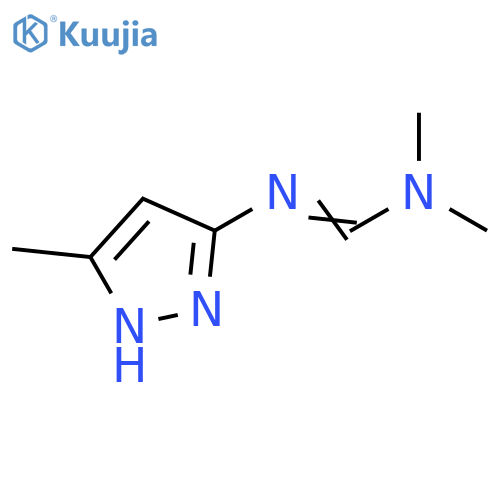 Methanimidamide, N,N-dimethyl-N'-(5-methyl-1H-pyrazol-3-yl)- structure