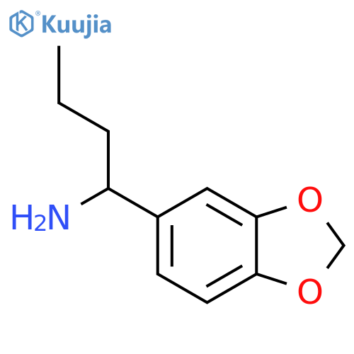 1-(1,3-Dioxaindan-5-yl)butan-1-amine structure