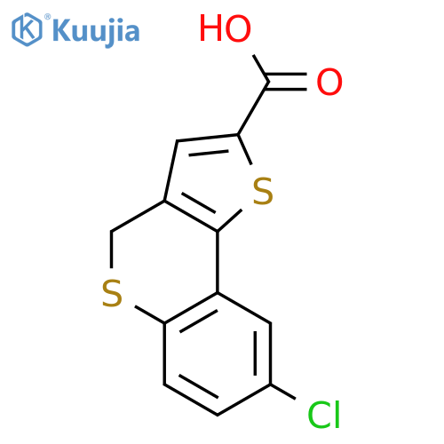 4H-Thieno[3,2-c][1]benzothiopyran-2-carboxylicacid, 8-chloro- structure