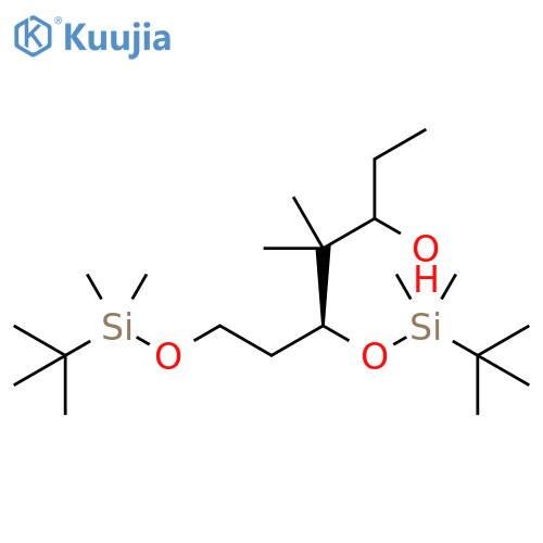 3-Heptanol, 5,7-bis[[(1,1-dimethylethyl)dimethylsilyl]oxy]-4,4-dimethyl-, (5S)- structure