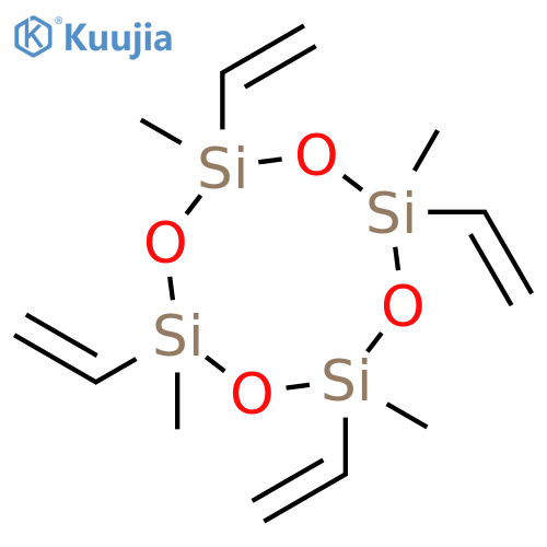 2,4,6,8-Tetravinyl-2,4,6,8-tetramethylcyclotetrasiloxane structure