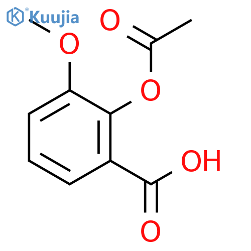 2-Acetoxy-3-methoxybenzoic Acid structure