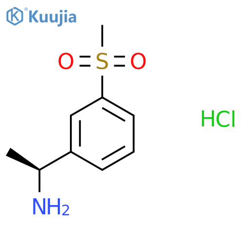 (S)-1-(3-(Methylsulfonyl)phenyl)ethan-1-amine hydrochloride structure