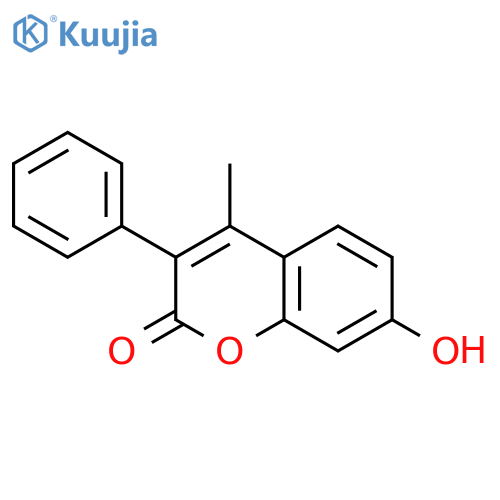 2H-1-Benzopyran-2-one,7-hydroxy-4-methyl-3-phenyl- structure