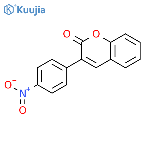 3-(4-Nitrophenyl)-2H-chromen-2-one structure
