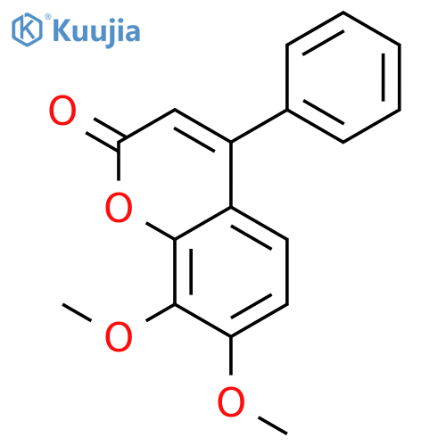 2H-1-Benzopyran-2-one, 7,8-dimethoxy-4-phenyl- structure