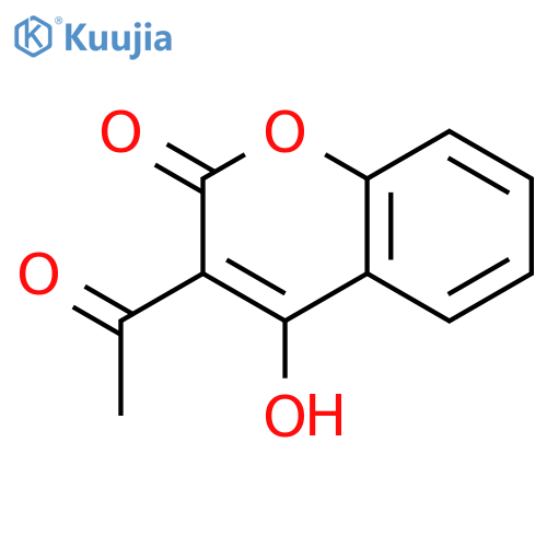 3-Acetyl-4-hydroxycoumarin structure