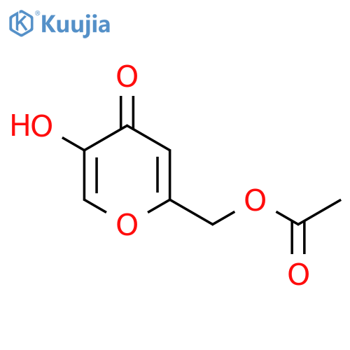 (5-hydroxy-4-oxo-4H-pyran-2-yl)methyl acetate structure