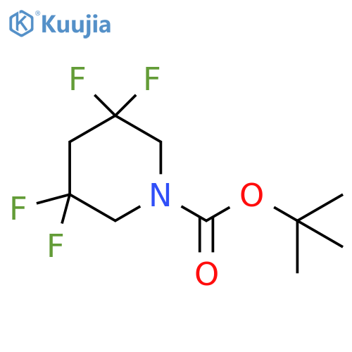 3,3,5,5-Tetrafluoro-piperidine-1-carboxylic acid tert-butyl ester structure