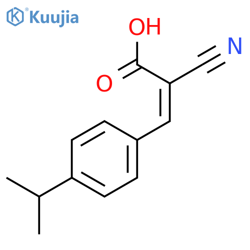 2-cyano-3-4-(propan-2-yl)phenylprop-2-enoic Acid structure