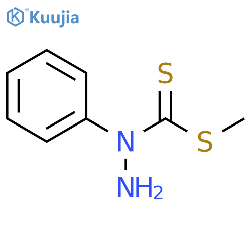 Hydrazinecarbodithioic acid, 1-phenyl-, methyl ester structure