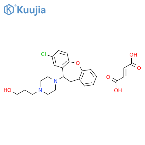 3-[4-(8-chloro-10,11-dihydrodibenzo[b,f]oxepin-10-yl)piperazin-1-yl]propan-1-ol (2Z)-but-2-enedioate (salt) structure