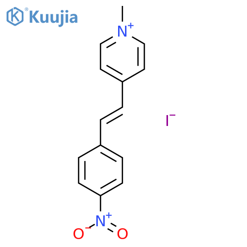 1-Methyl-4-[2-(4-nitrophenyl)ethenyl]pyridin-1-ium iodide structure