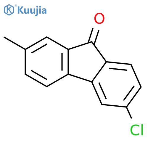 9H-Fluoren-9-one, 6-chloro-2-methyl- structure