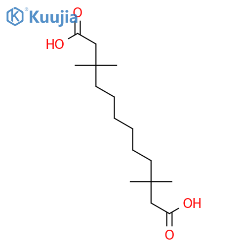 Dodecanedioic acid, 3,3,10,10-tetramethyl- structure