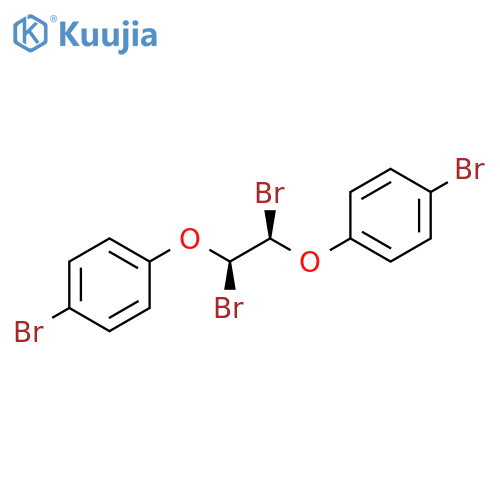 Benzene, 1,1'-[[(1R,2R)-1,2-dibromo-1,2-ethanediyl]bis(oxy)]bis[4-bromo-, rel- structure