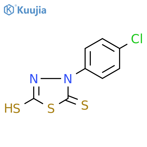 3-(4-CHLOROPHENYL)-5-SULFANYL-1,3,4-THIADIAZOLE-2(3H)-THIONE structure